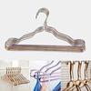 5Pcs/set Metal Clothes Hanger Suit Clothes Rack Clothes Adult Rack Slip-seamless Closet Organizer Aluminum Alloy Home Supplies