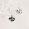 Charm Female Bat Animal Drop Earrings Cute Trendy Bridal Silver Color Dangle Wedding Jewelry For Women