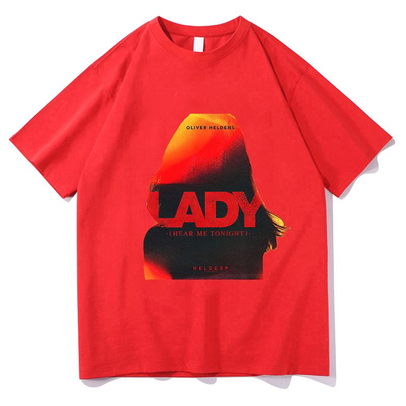 Oliver Heldens Lady Hear Me Tonight Graphic T Shirts Tops Unisex Women Cotton Casual T-Shirts Tee Shirt Clothes Fashion Streetwear S