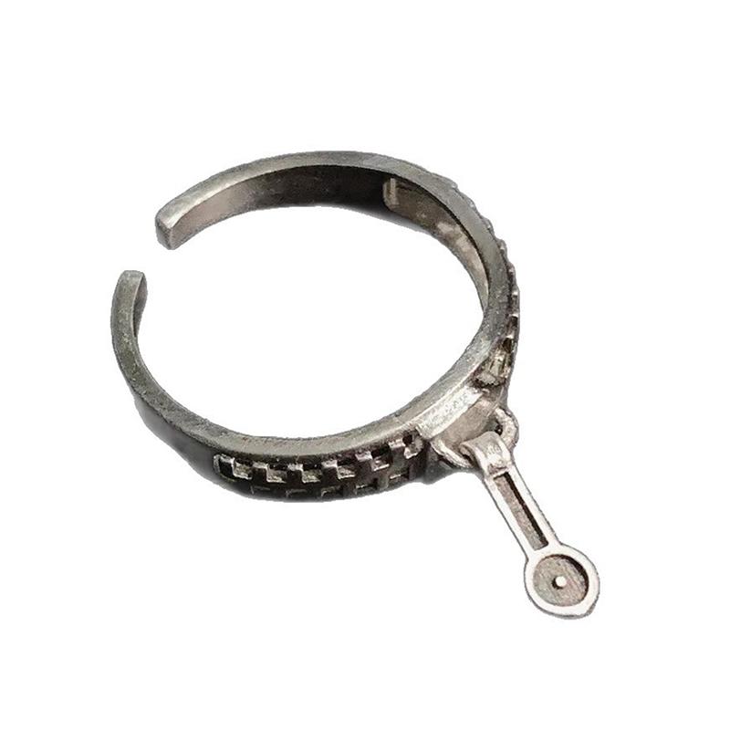 

[HS][LA]Anime JoJos Bizarre Adventure Stand-in Zipper Ring Open Ring For Women Men Lover Vintage Jewelry
