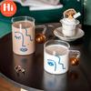 Hi Glass Cup Moda Yaratıcı Taşınabilir Yaratıcı Şeffaf İçecek Şişesi Saplı