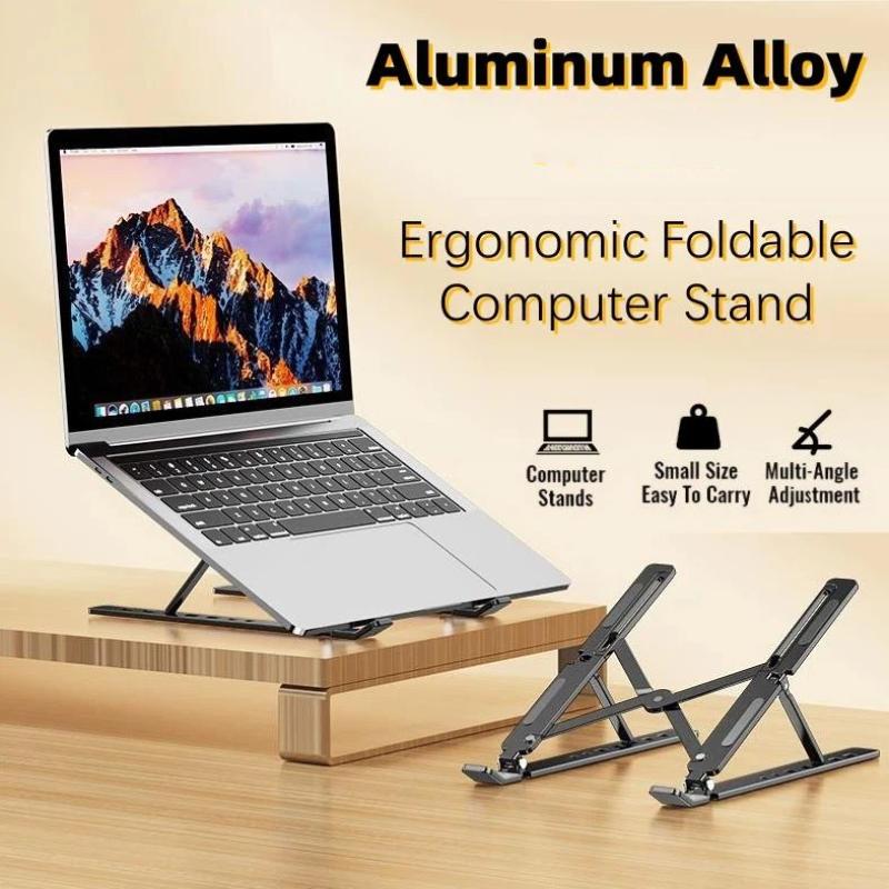 Laptop Stand Metal Material Foldable Portable Laptop Heighten Laptop Holder Bracket Notebook Stand