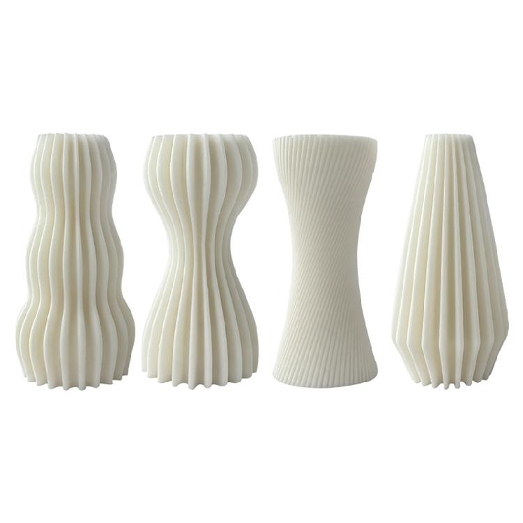 Beautiful Striped Candles Crafting Mold Handmade Aromatherapy Candle Resin Mold