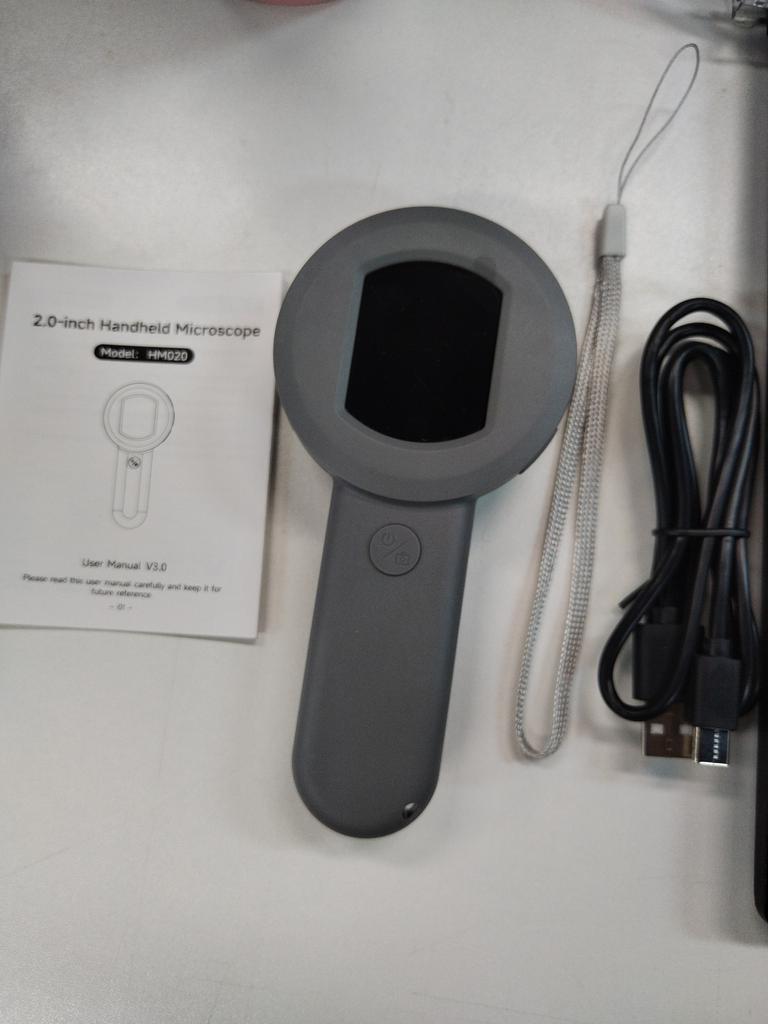 Handheld Digital Magnifying Glass Digital Microscope for Adults Kids 100X Magnification 2.0 Inch IPS Screen Manual