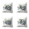 Polyester Pillowcase Home Car Decoration Printing Pillowcase 26 English Letters Sofa Cushion Cover
