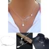 Elegant Pearl Drop Leaf Necklace In Alloy For Fashionable Women And Trendy Styles