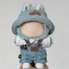 Doll Clothes Outfit Cowboy Overalls Set With Hat Accessory For 17cm Labubu V1V2V3 Cotton Toys Decoration Mini Doll Clothes Party