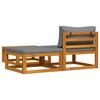 3 Piece Garden Lounge Set with Cushions Solid Acacia Wood