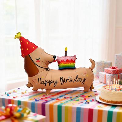 Baloane Câine Extra Mari Supradimensionate Gonflabile Balon Câine Teckel pentru Petrecere de Zi Ziua Jocului în Aer Liber Decorațiuni Utilizare Interioară Exterioară