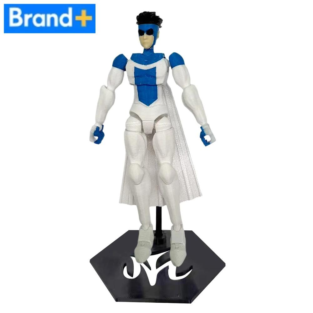 Mehrgelenkige Actionfigur - Unbesiegbarer T13 3D-gedrucktes Sammlerstück mit Sockel, Sturzsichere Gelenksperren & UV-beständige Beschichtung Schreibtisch