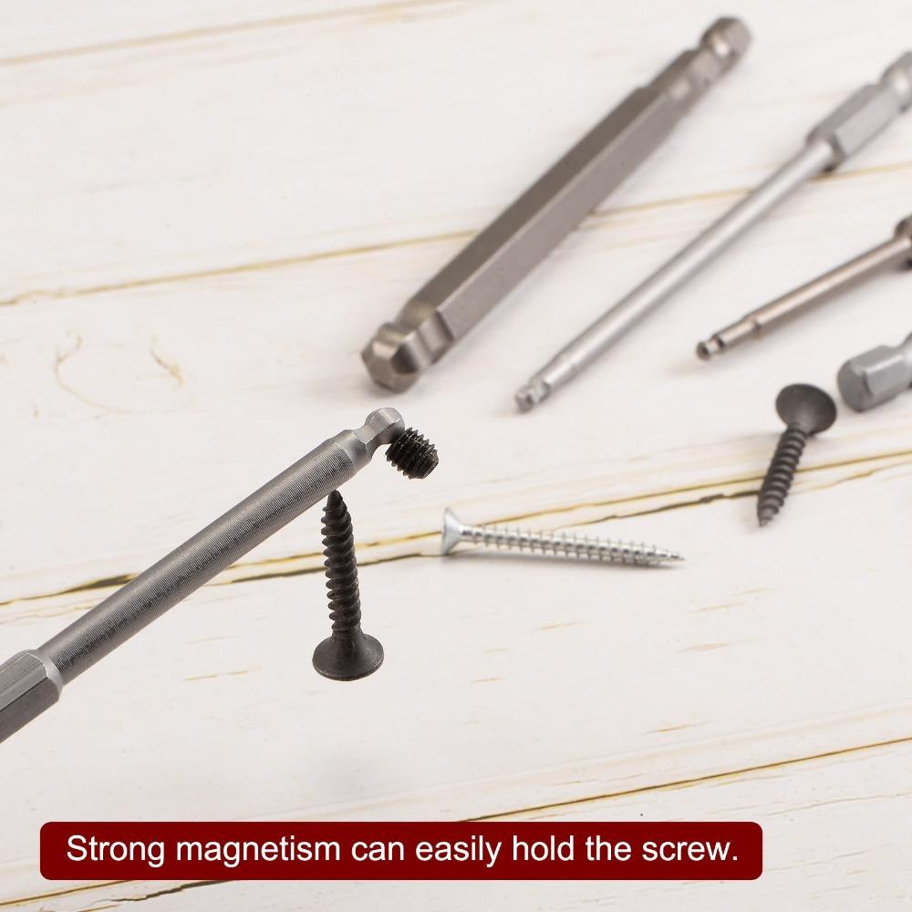 

10Pcs H5 Wrench Screwdriver Bit 2.5 Long Ball End Hex Head Stronger Power Screwdriver