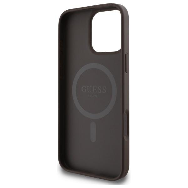 Guess Guhmp16Xg4Gfrw Iphone 16 Pro Max 6.9 Brązowy/Brown Hardcase 4G Ring Classic Logo Magsafe