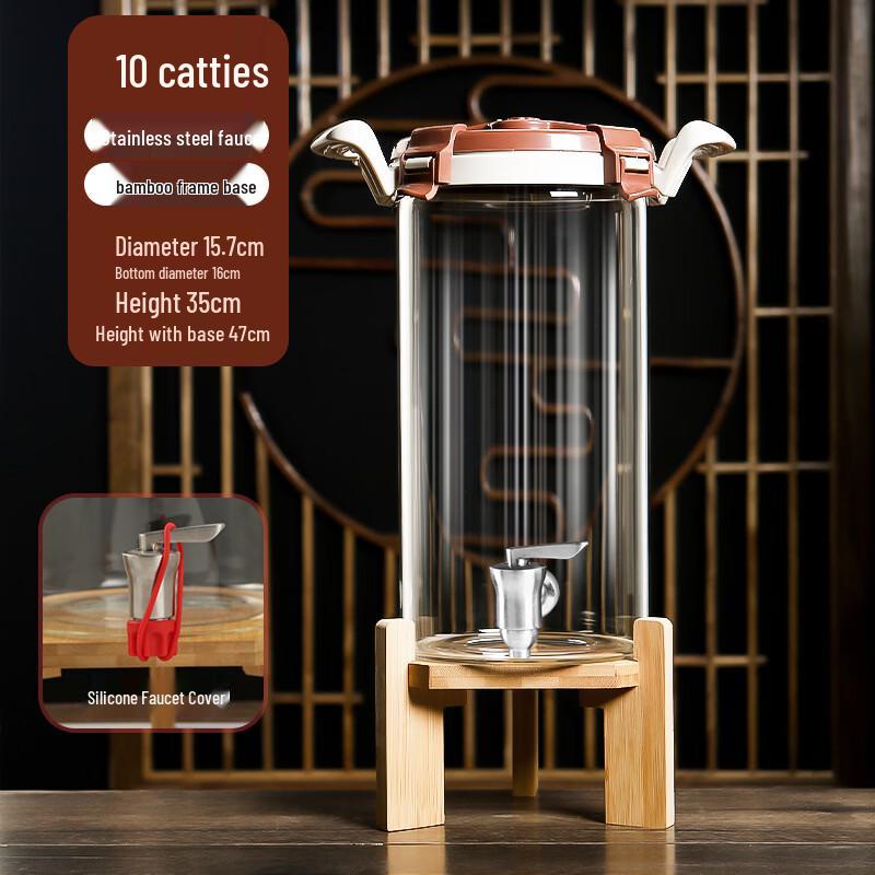 High Borosilicate Wine Jar with Ceramic Faucet