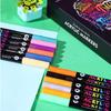 48/24/1 Colors, Dual Head Dual Color, Waterproof, Non-toxic, Odorless, Marker Pen, Office Supplies, Book Markers, Hand Drawn