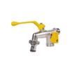 1 Piece Thread Alloy Sink Tap Yellow Double Head Water Faucet Garden Irrigation Watering Valve Switch Washing Machine Accessory