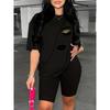 Women's crew neck short-sleeve T-shirt, sports and casual top