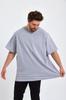 Damen Stil Übergröße T-Shirt Plus Size Oversize 2-Faden Kurzarm Rundhals T-Shirt