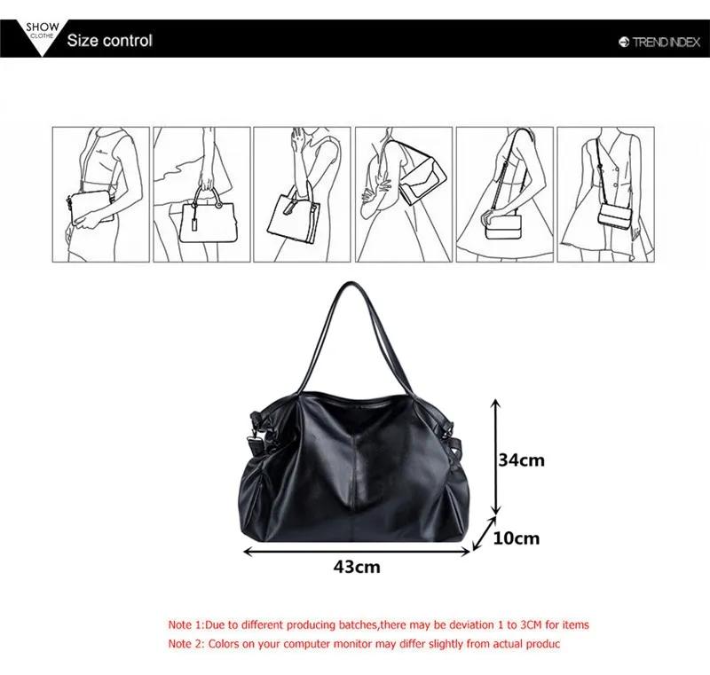 Big Black Tote Bags for Women Large Hobo Shopper Bag Roomy Handbag Quality Soft Leather Crossbody Bag Ladies Travel Shoulder Bag