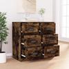 VidaXL Buffet Smoked Oak 70x35.5x67.5 Cm Engineered Wood 816437