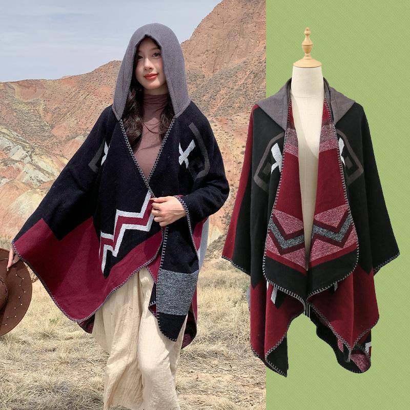 Pele amigável e respirável quente e versátil casa, outono e inverno xale de viagem feminino, capa grossa, cobertor de ar condicionado