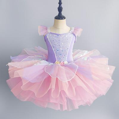 Tutu Rosa Viola Vestito da Ballerina Gonne da Ballo per Bambina Gonna da Balletto Principessa Blu Balletto