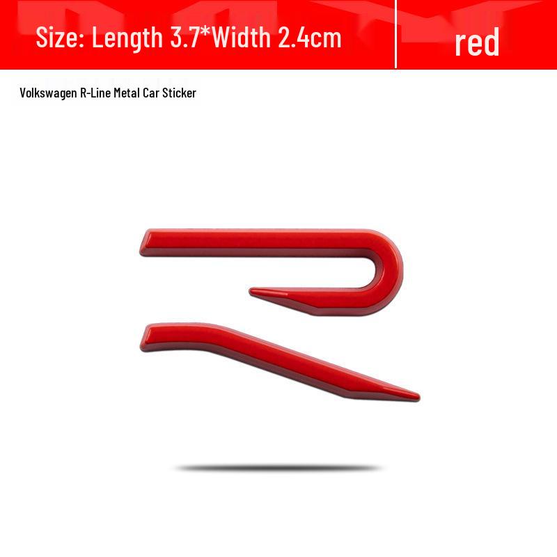 Volkswagen New R-Series Grille & Tail Sticker for Golf 8, Tiguan L, Tayron X, T-Roc, and Viloran.