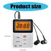 Pocket AM FM Radio Portable Reception Rechargeable Battery Digital Tuning Radio with Stereo Earphone Large LCD Screen