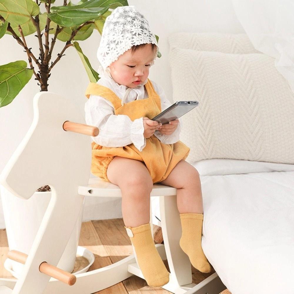 3Pairs Rabbit Toddle Short Tube Socks Strawberry Newborn Cartoon Socks Baby Cotton Socks  Autumn