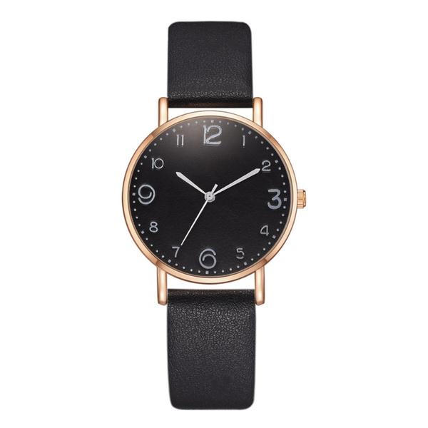

Модные женские повседневные кожаные кварцевые наручные часы женские платья бежевые простые аналоговые часы подарки чёрный