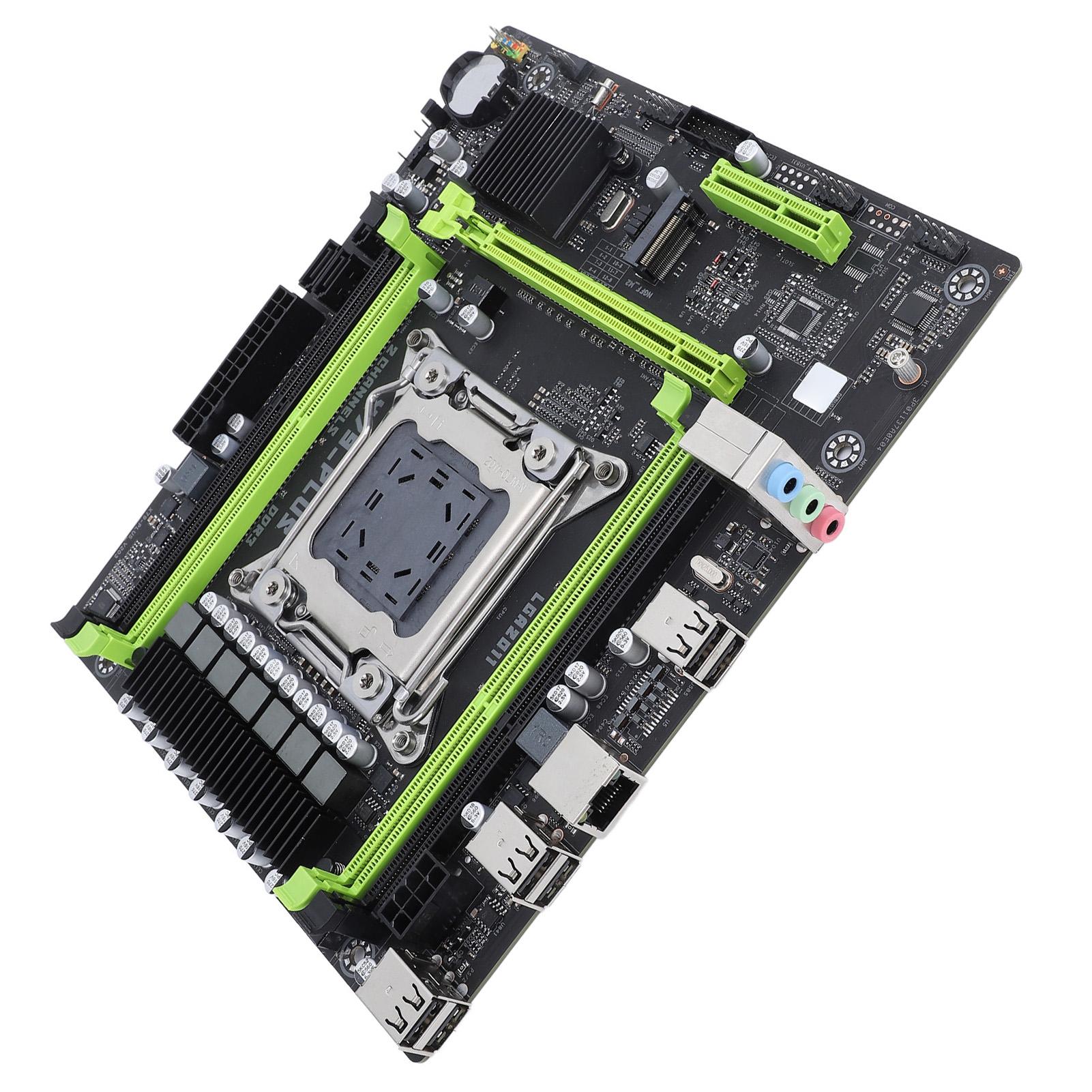 

Материнська плата комп’ютера X79 PLUS для LGA 2011 CPU 4 DDR3 Пам’ять PCIe 3.0 16X M.2 NVME NGFF Порт 3