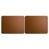 2Pcs DoubleSided Mouse Pad Pure Color Waterproof PVC Leather Mat for Office Home Computer PC
