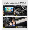 for Jeep Grand Cherokee 2021 2022 2023 2024 Interior TPU Anti-scratch Film Center Console Navigation Panel Protection Sticker