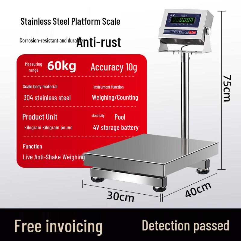 Haoshow Industrial Waterproof Electronic Platform Scale (CN version)