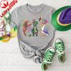 Mardi Gras Shirt Crocodile Crawfish Pelican New Orleans Festival Graphic T Shirts Y2k Women Clothing Shirts for Women Goth Tops