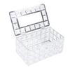 Artificial Crystal Tissue Box Rectangular Decorative Household Tissue Holder for Living Room
