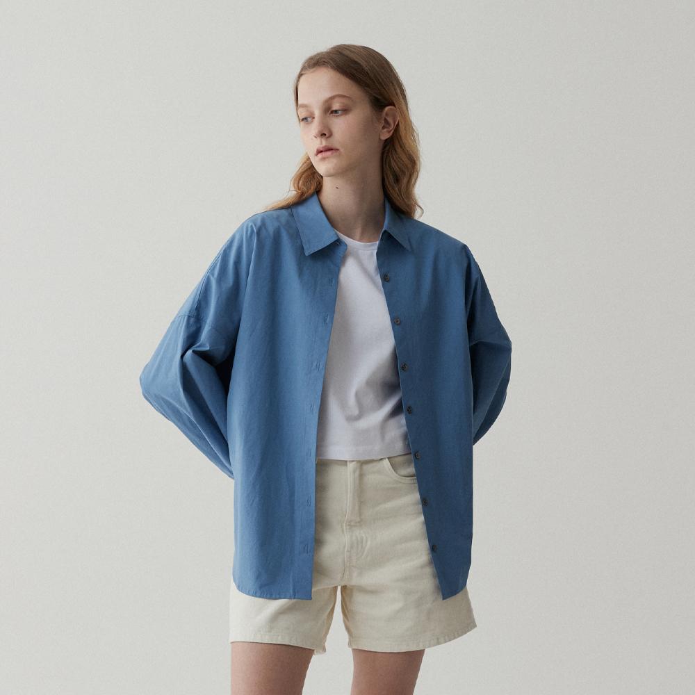 Odier Basic Simple Shirt - Blue Blue/Free