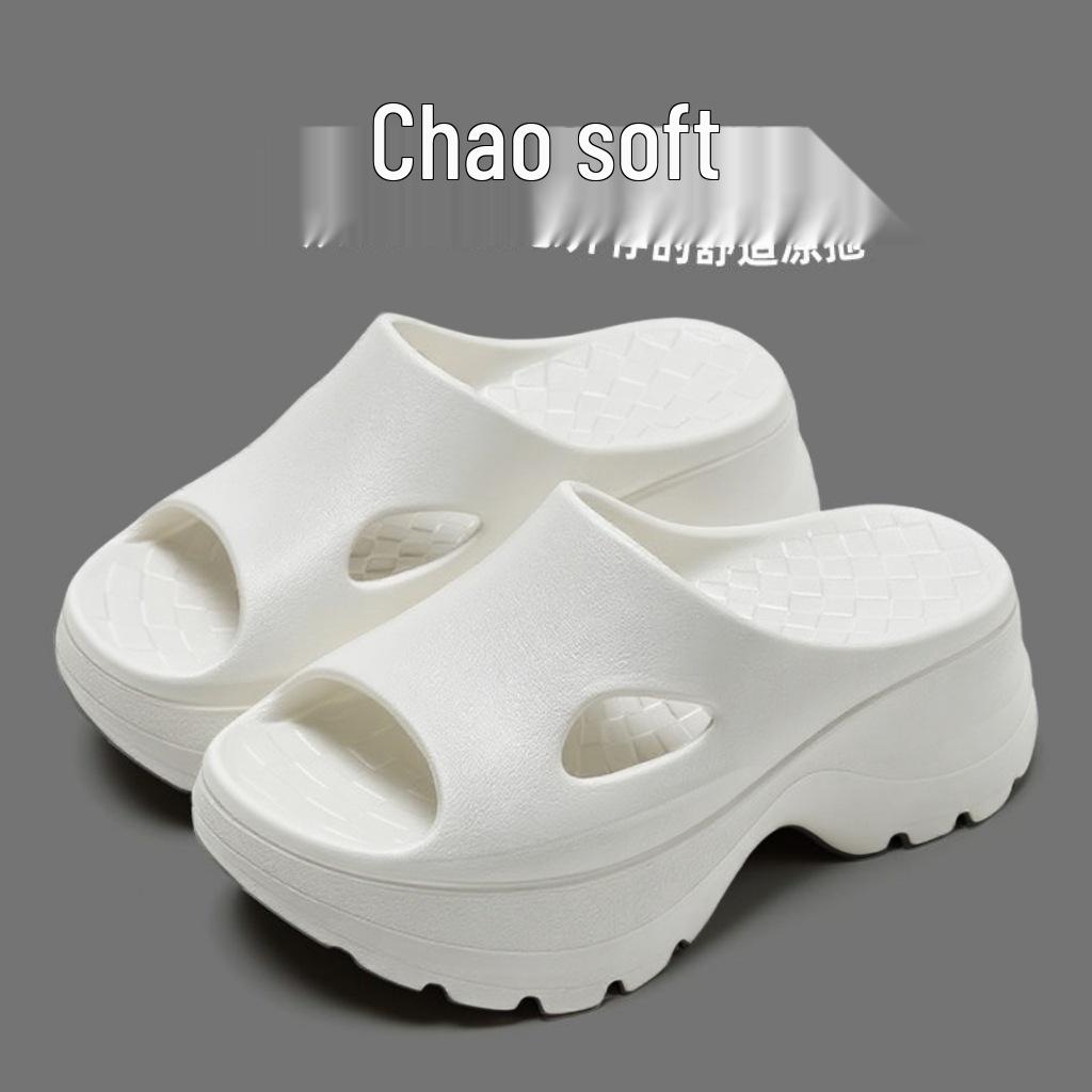 

Женские летние шлепанцы с увеличением высоты на 7 см: Нескользящие, с толстой мягкой подошвой, устойчивые к запаху, удобные модные сандалии для ношения в помещении и на улице. 36-37