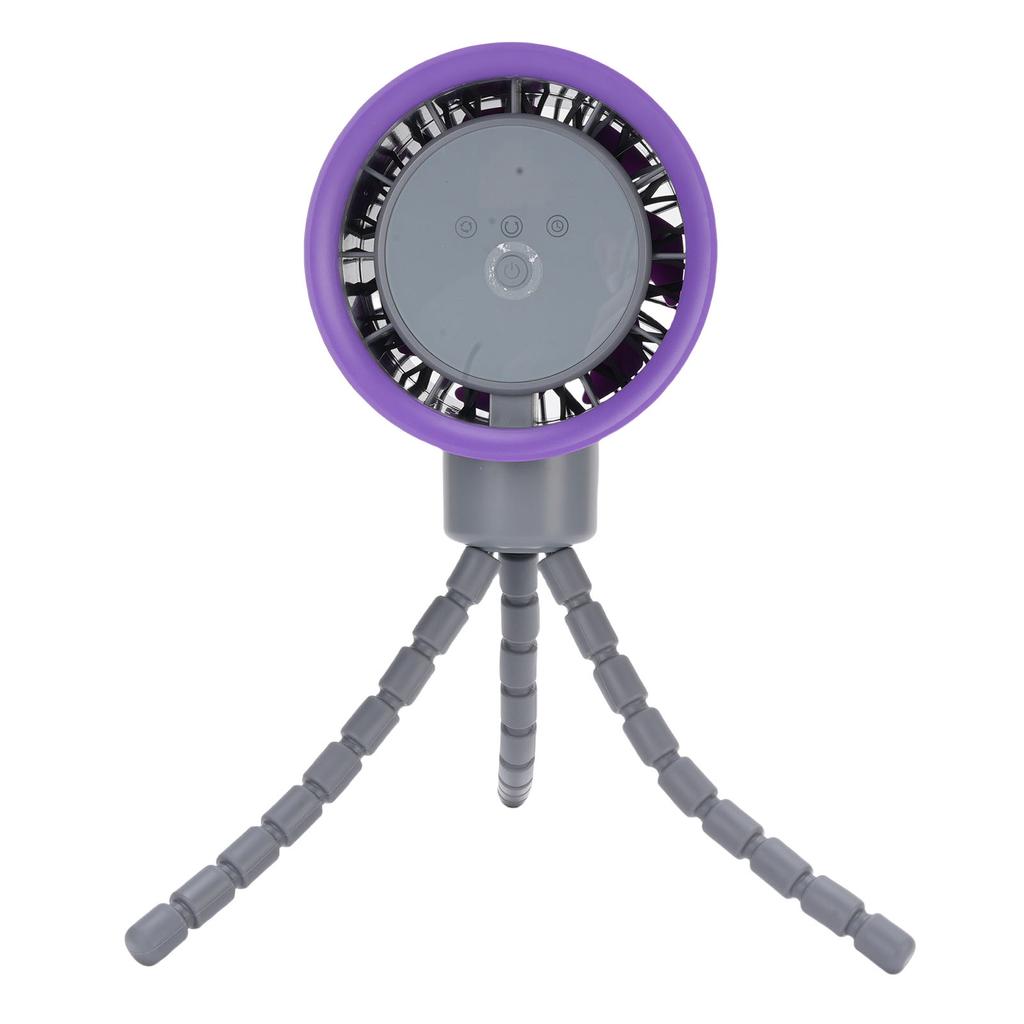Battery Operated Stroller Digital Diaplay 360 Degree Oscillation Fan Tripod Clip On Flexible Fan 4000mAh