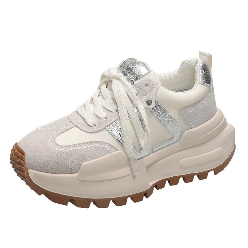 Thick-soled Forrest Gump shoes new inner height increase super fire muffin casual sports dad shoes