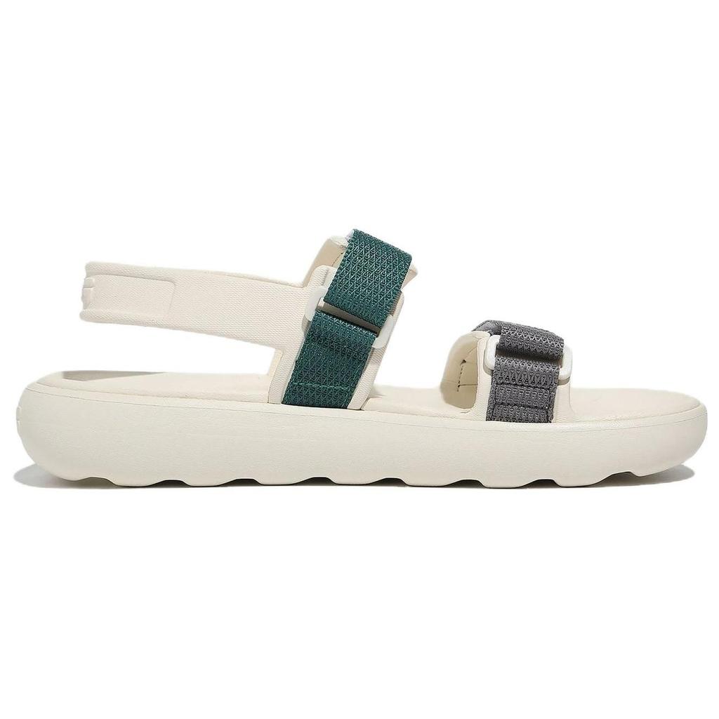 FILA Drifter Tube Sandals Slip Resistant Abrasion Resistant Sports Sandals Unisex Beige Gray Korean Style 1SM02573F_300