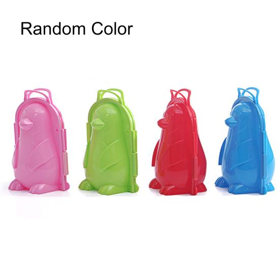 Милая зимняя лепная фигурка пингвина для игр на снегу на открытом воздухе, игрушка для детей.