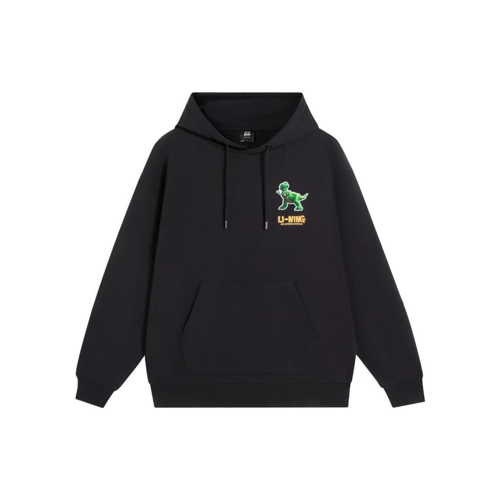 Li Ning X Disney Li Ning Disney Toy Story Sweatshirts Unisex Black Hooded Moderate AWDS579-3