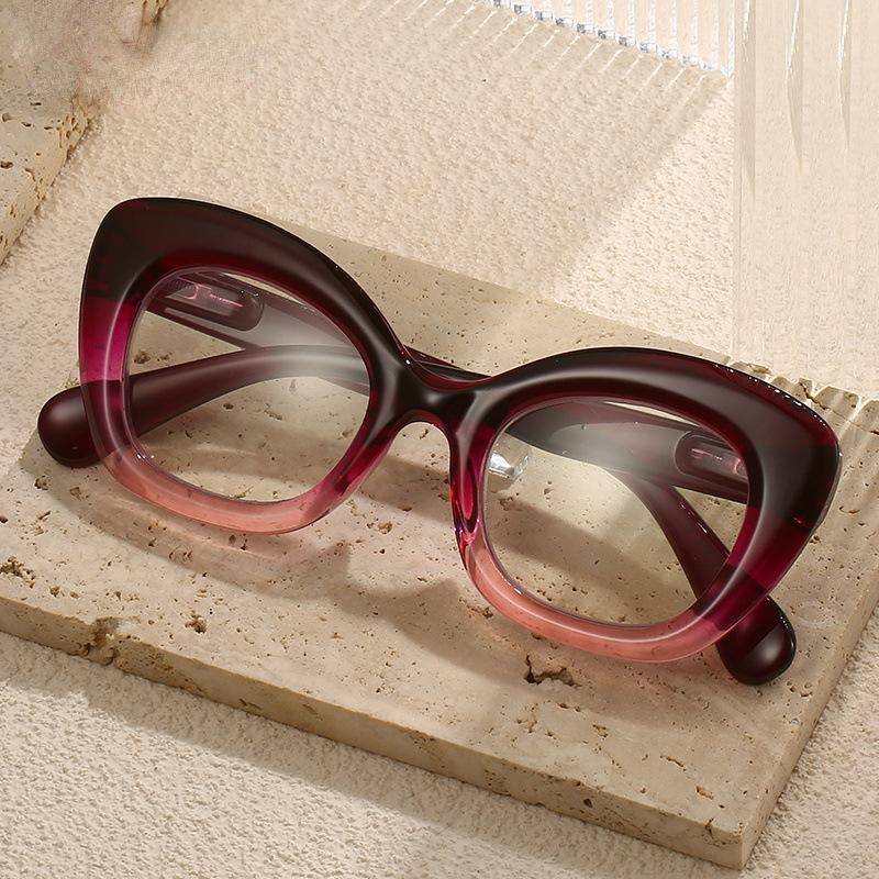 נשים רטרו משקפי קריאה מסגרת גדולה גברים אנטי כחול אופנה בהבחנה גבוהה משקפי ראייה וינטג' משקפי ראיה רחוקים