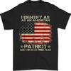 I Identify As An American Patriot And This Is My Pride Flag American Flag Shirt