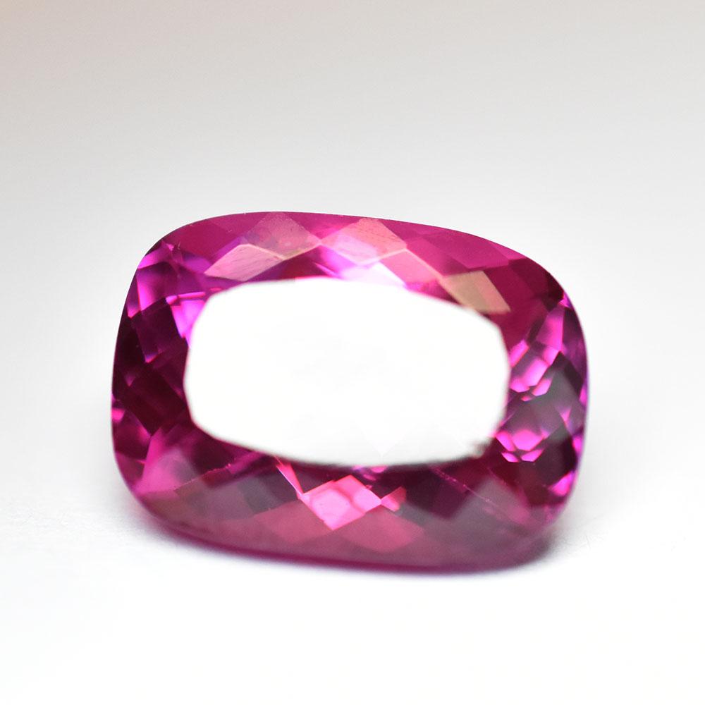 10.90 Ct Natural Pink Sapphire Cushion Cut Certified Flawless Loose Gemstone