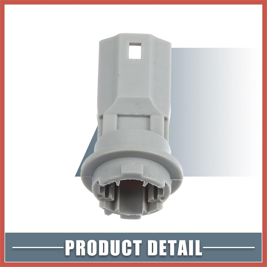 ACROPIX License Plate and Rear Side Marker Light Bulb Socket Connector 90075-99011 for Toyota RAV4 16-18 for Toyota Prius 04-15 Plastic Gray Car
