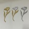 Exaggerated Fashion Large Vintage Brooch Metal Leaf Shape Flower Brooch Flower Pattern Show Jewelry Women Girls Jewelry