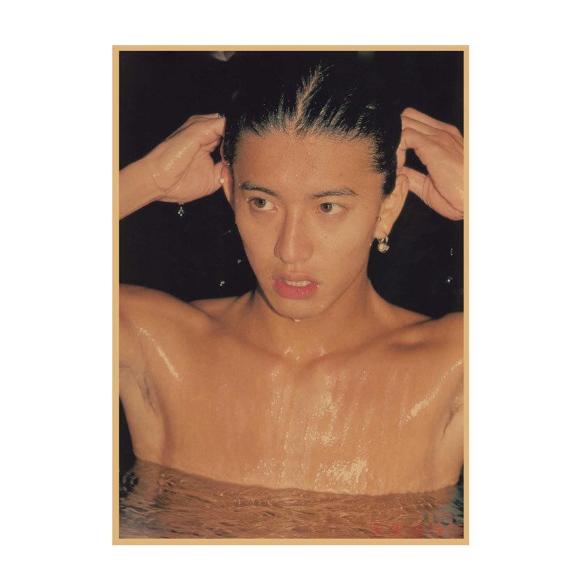 Takuya Kimura Japanese Star Kraft Paper Poster Decor for Dorm, Bar, or Cafe - 585