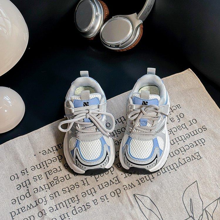 

Детская спортивная обувь весна 2025 новая модная универсальная обувь для девочек корейская версия дышащая повседневная обувь для пап 37 синий