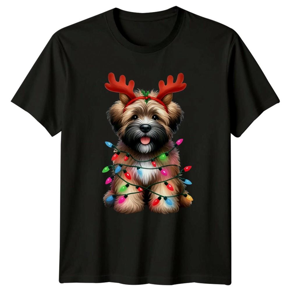 Christmas Dog Holiday Festive Unisexs TShirt Unisexs Tee Graphic Unisex Top